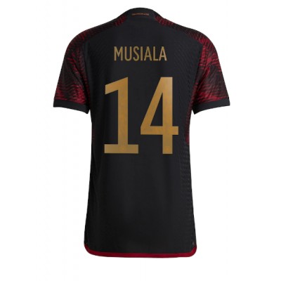 Echipament fotbal Germania Jamal Musiala #14 Tricou Deplasare Mondial 2022 maneca scurta